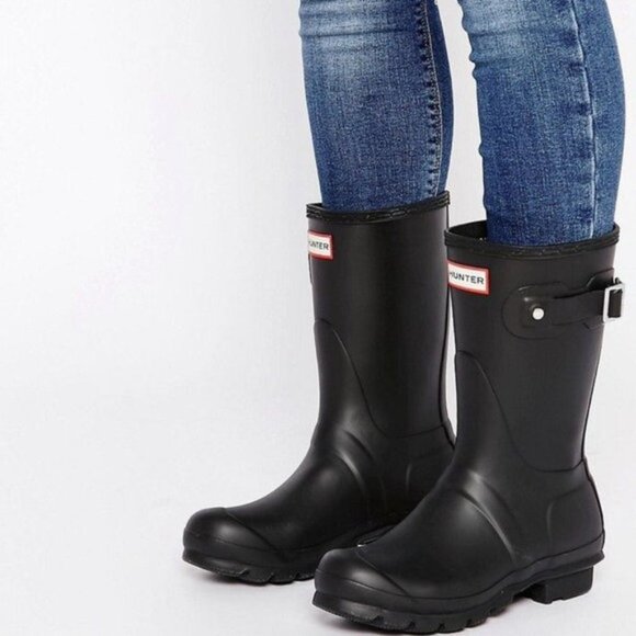 Original HUNTER Short Waterproof Rain Boot - Picture 1 of 6